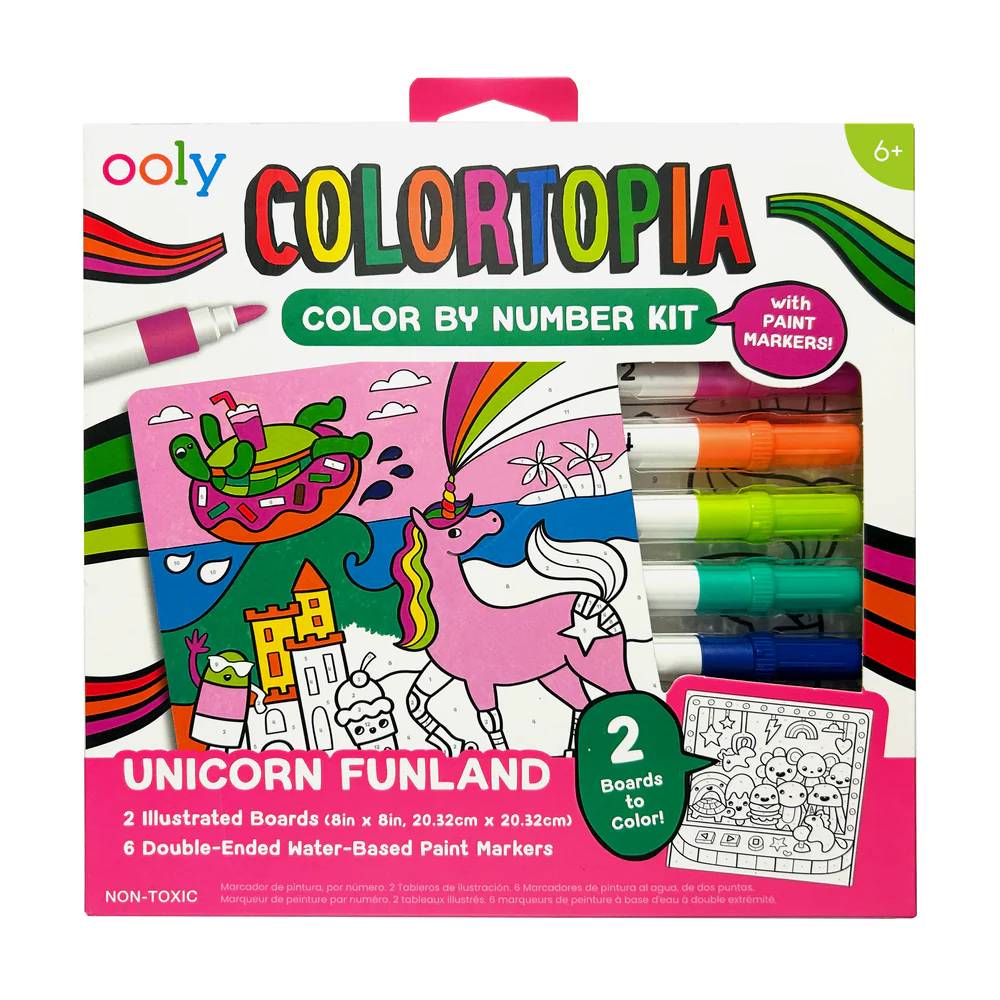 Ooly Set Pictura Unicorni Markere Duble