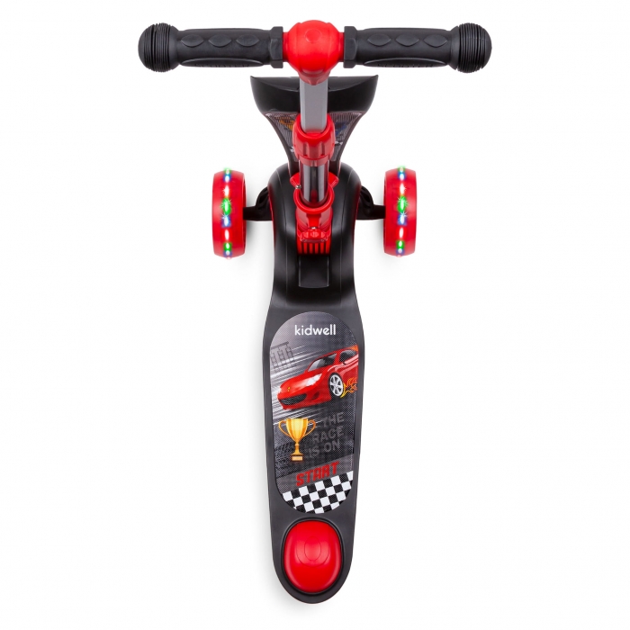 Trotineta 2 in 1 Kidwell Rimba Race cu LED - imagine 6