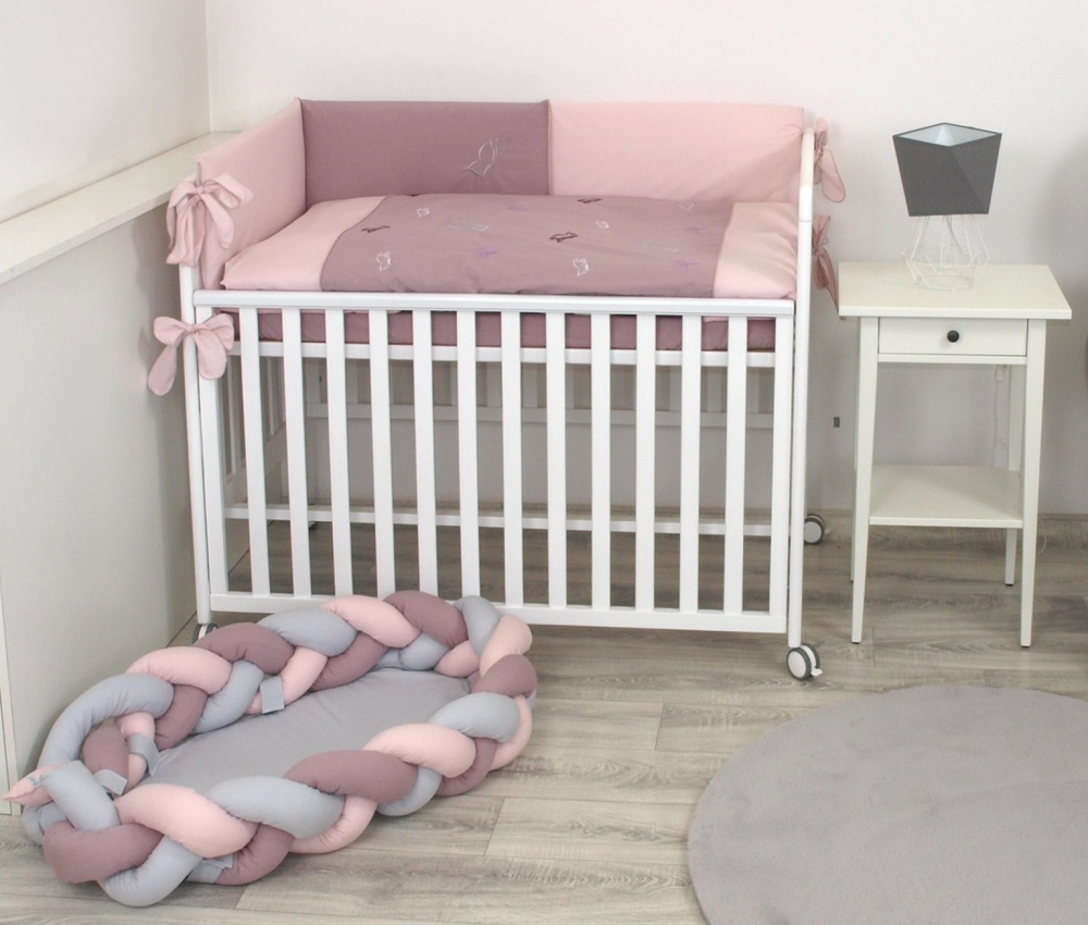 Set Lenjerie Patut Amy Butterfly Pink - imagine 2