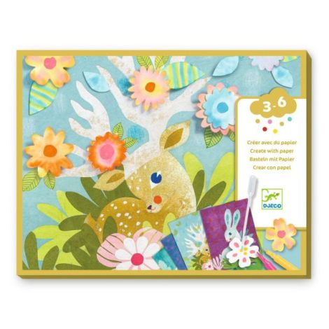 Joc Creativ Decorare Hartie Djeco 3-6 ani
