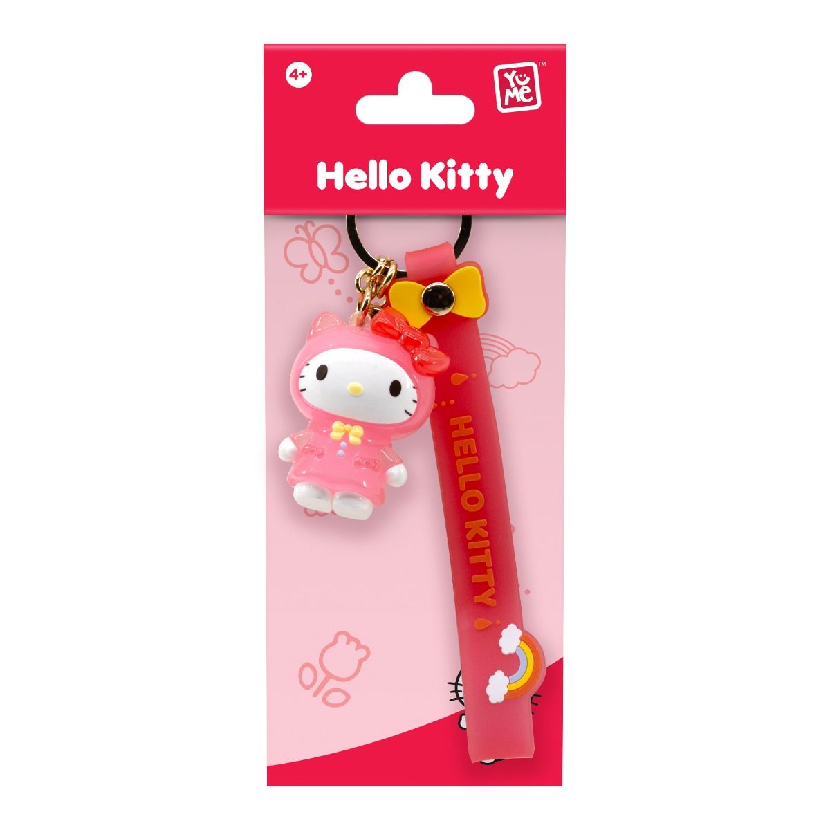 Breloc și Cureă Hello Kitty Raincoat Yume