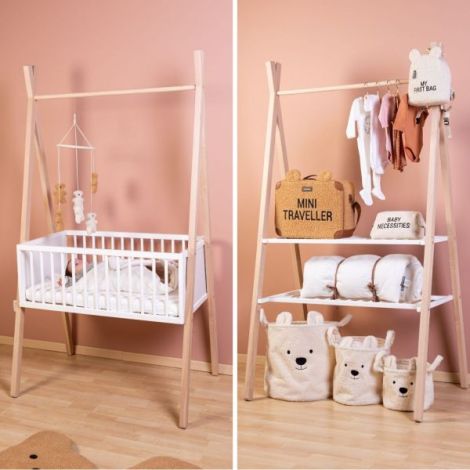Patut Tipi Childhome 2-in-1 din lemn masiv - imagine 6