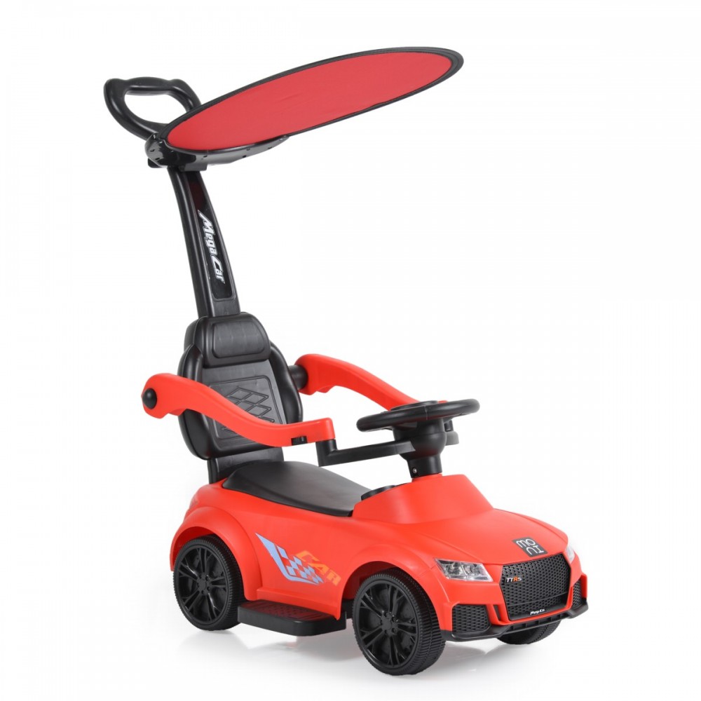 Moni Victory 2in1 Roșu: Mașinuță cu mâner parental