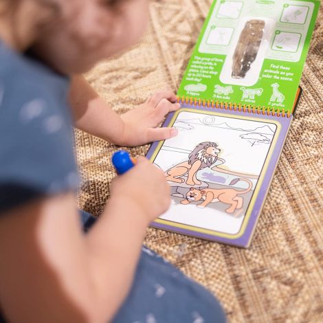 Melissa & Doug Carnet Colorat Apa Safari - imagine 8