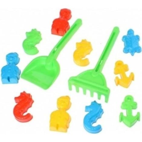 Set 10 forme nisip Androni, creativitate la plajă