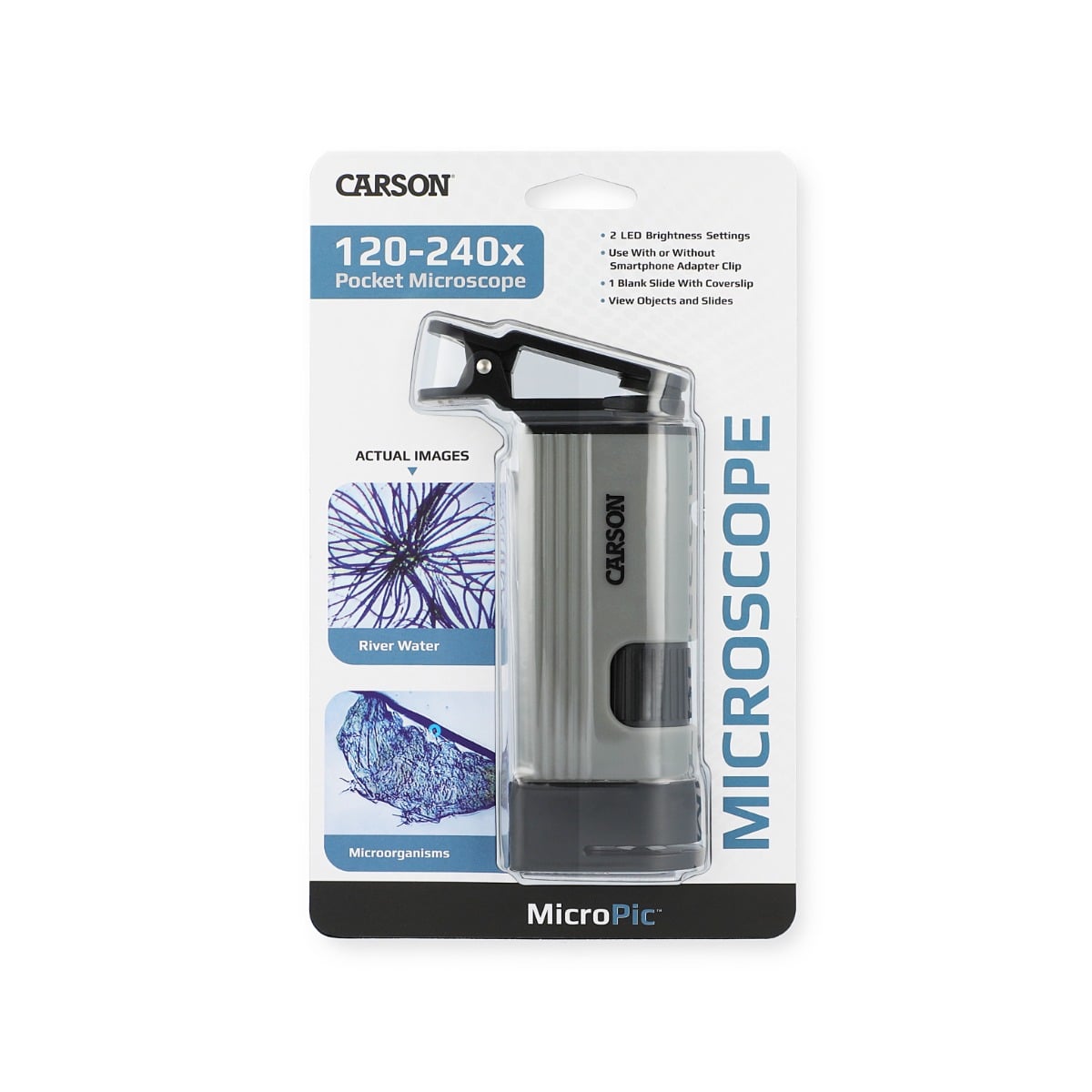 Microscop Portabil Carson cu Adaptor Smartphone