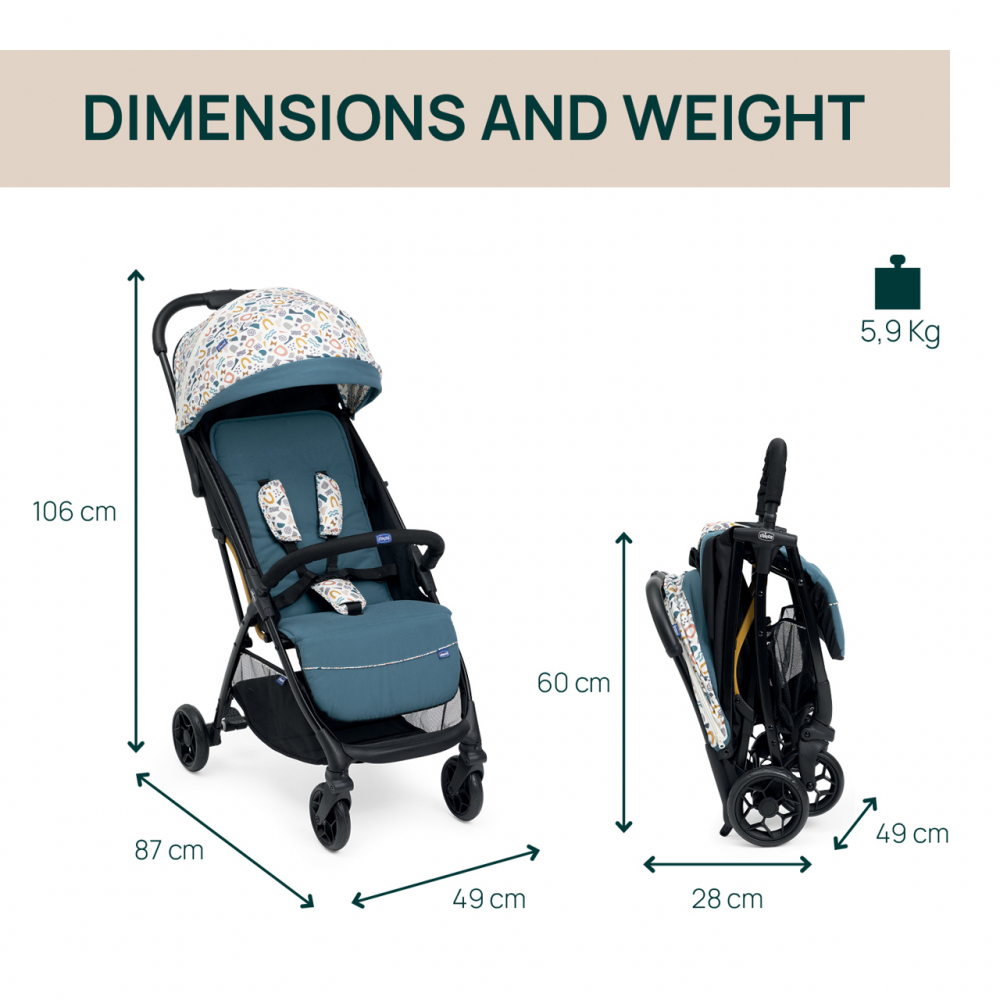 Carucior Chicco Glee - Ultra Usor si Compact - imagine 2