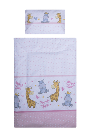 Lenjerie Patut 3 Piese Bebe Royal Hipo Girafa