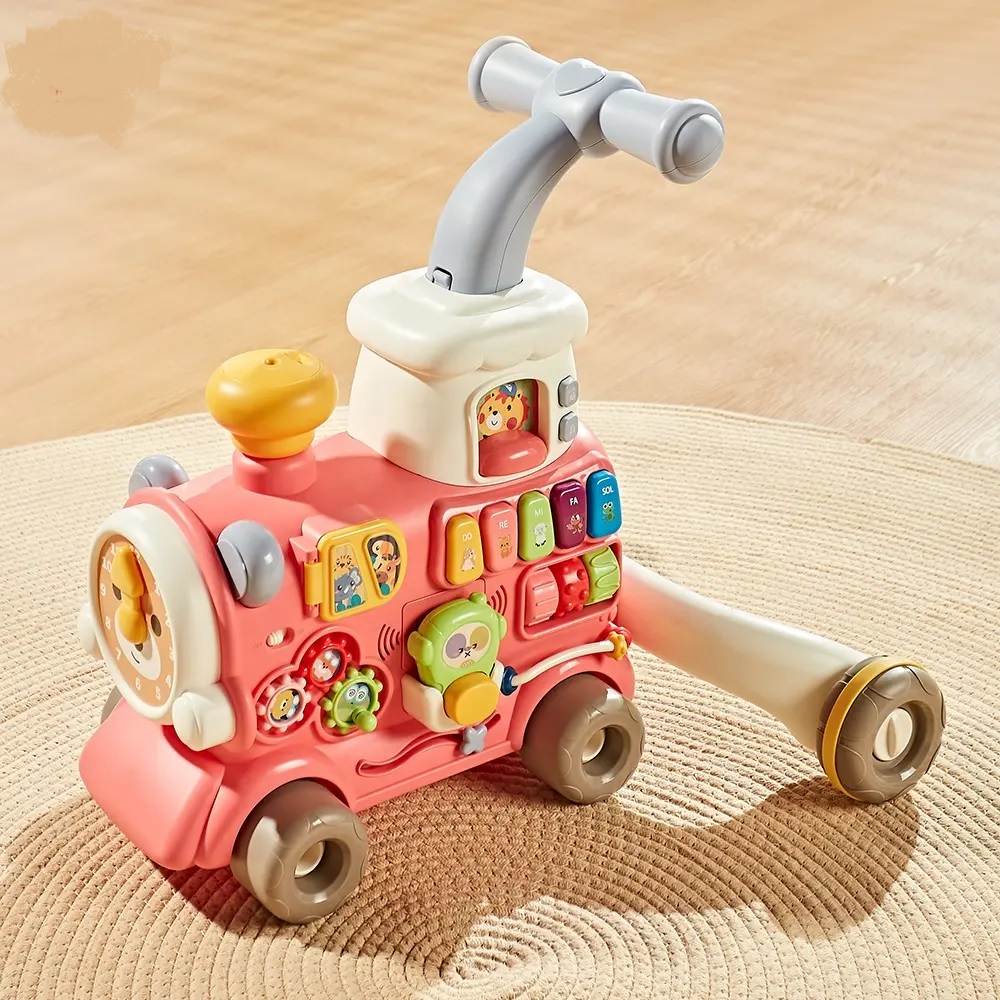 Antepremergator 3in1 Malplay Locomotiva Pink - imagine 4