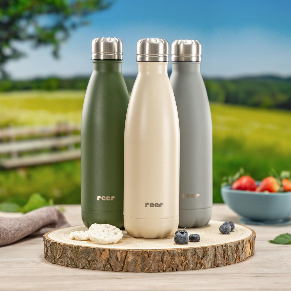 Sticla Termo Reer Colour, 500 ml, Bej - imagine 2