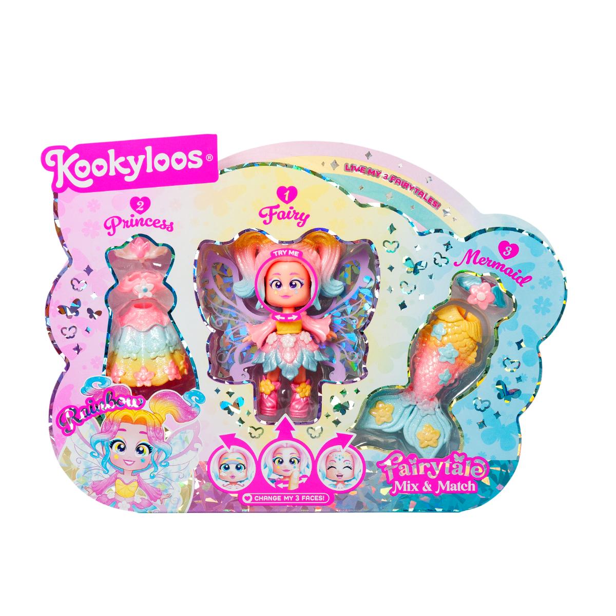 Set Păpușă Kookyloos Fairytale Mix&Match Rainbow