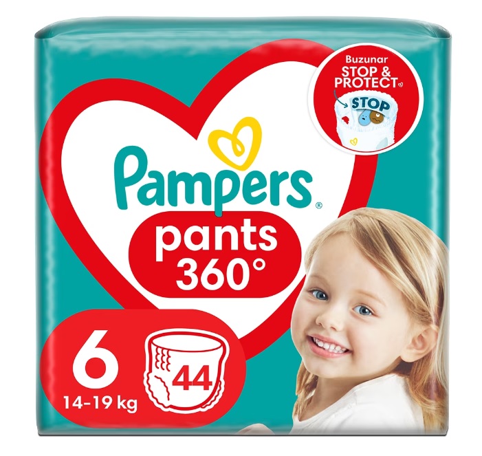 Scutece Chilotel Pampers Pants Marimea 6, 44 buc - imagine 6