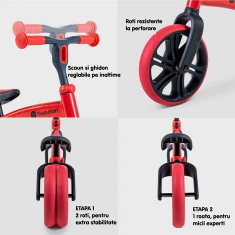 Yvolution Y Velo Junior - Bicicletă Echilibru Copii - imagine 5