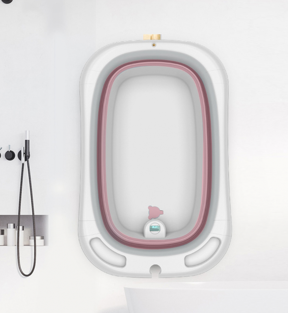 Cădiță Pliabilă cu Hamac Nicekids Pink - imagine 10