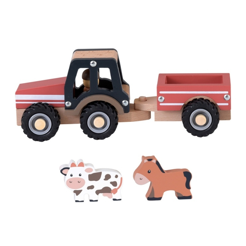 Tractor cu Remorcă Egmont Toys, Joc Lemn