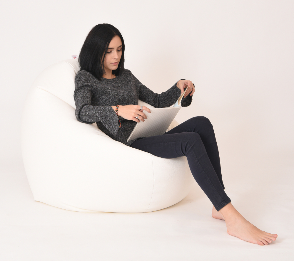Fotoliu Relaxo XL White | Pufrelax Confort