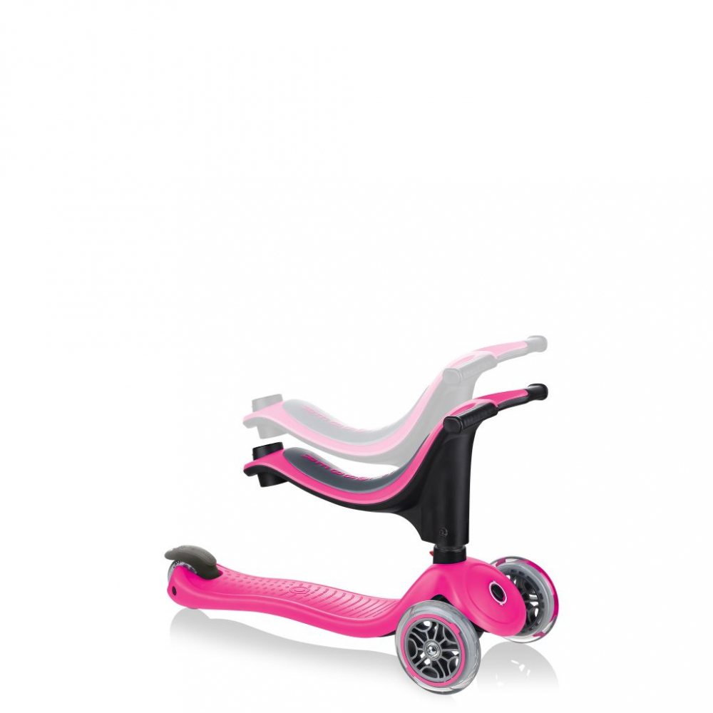 Globber Evo 4 în 1 Roz, Trotinetă Evolutivă cu Ghidon Reglabil - imagine 8