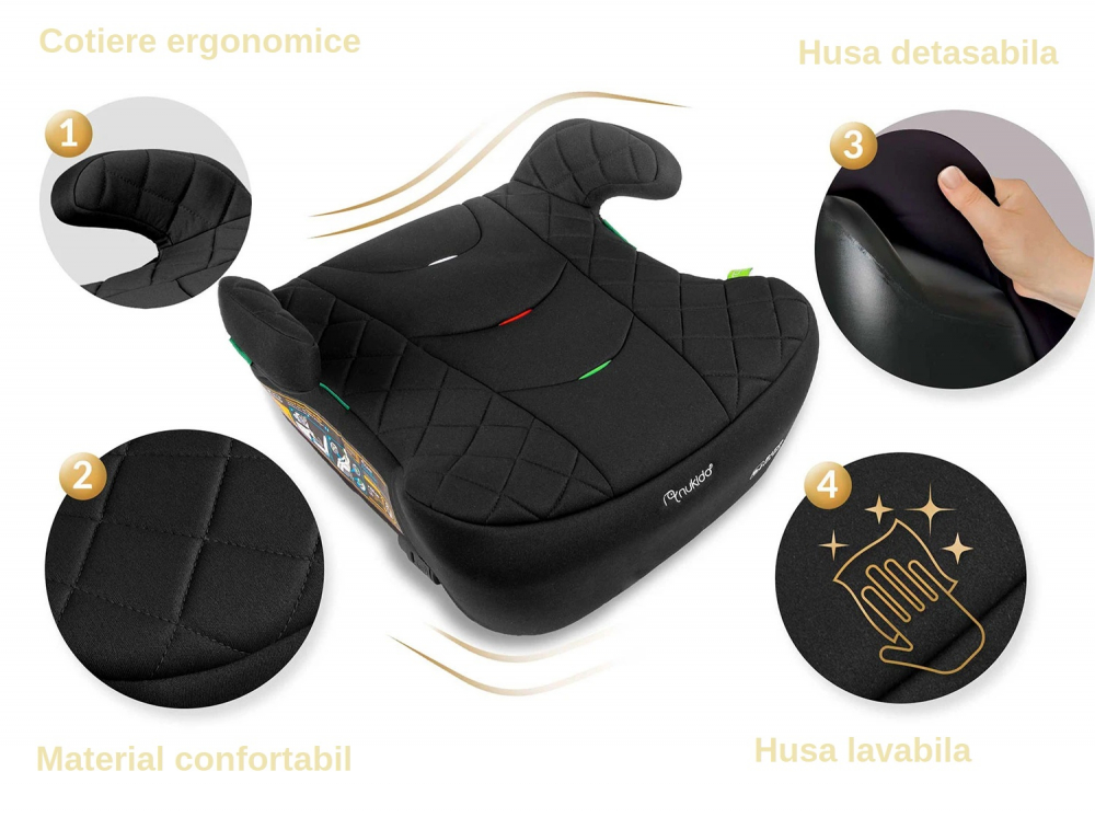 Nukido Louis Inaltator Auto ISOFIX 125-150cm - imagine 2
