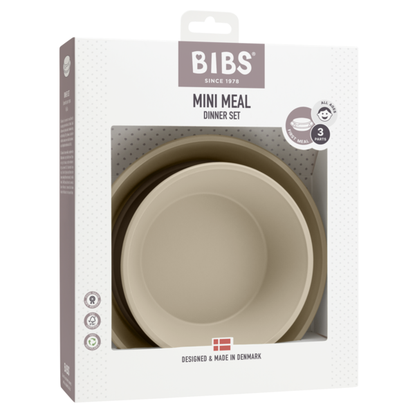 Set Farfurie și Bol BIBS Vanilla pentru Diversificare