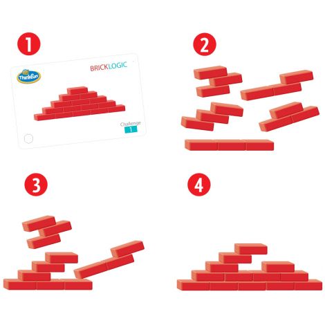 Brick by Brick Thinkfun | Joc IQ Constructiv - imagine 2
