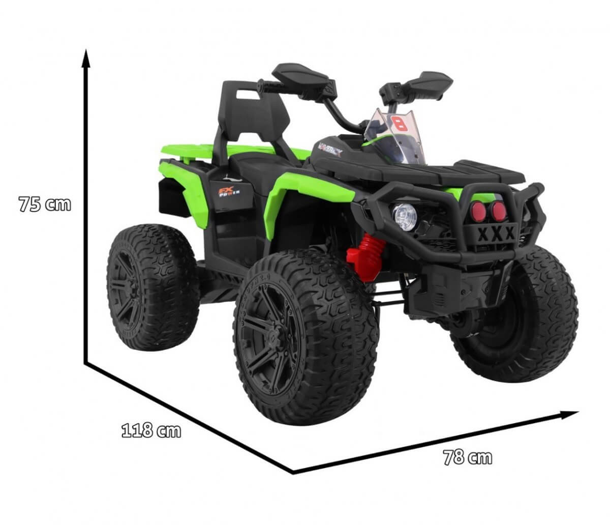 ATV Electric Copii 4x4 12V Verde | Autokids - imagine 2