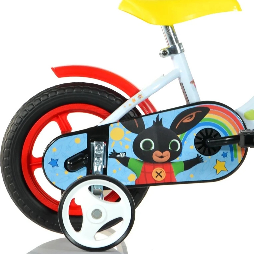 Bicicleta Dino Bikes Bing 10" Alba pentru Copii
