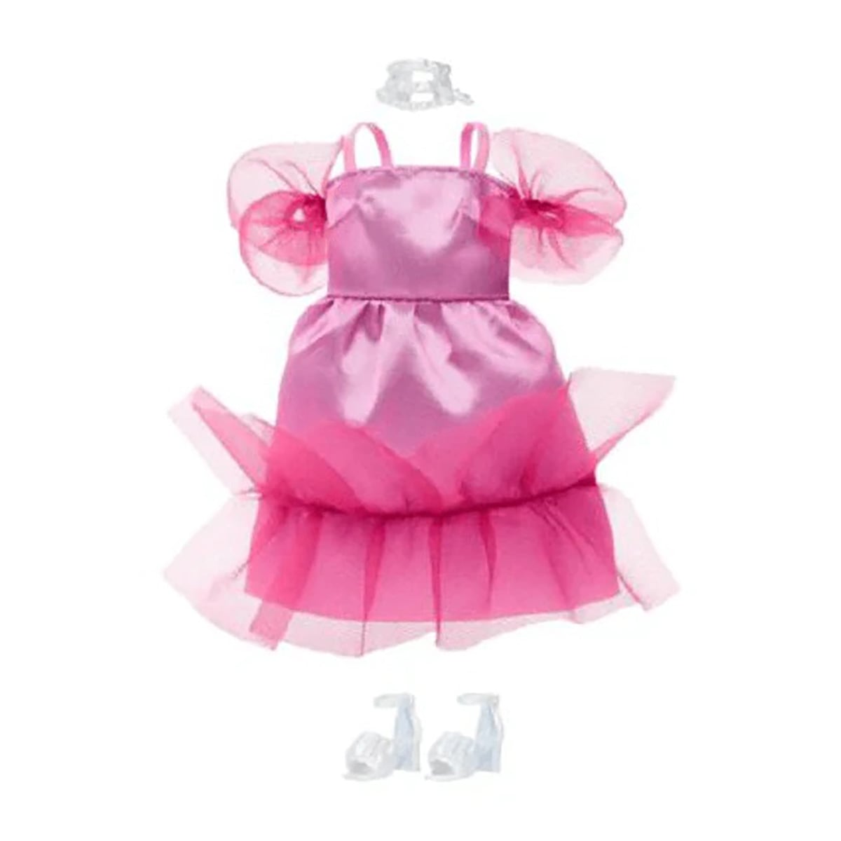 Set Haine și Accesorii Barbie Rochiță Roz HJT20