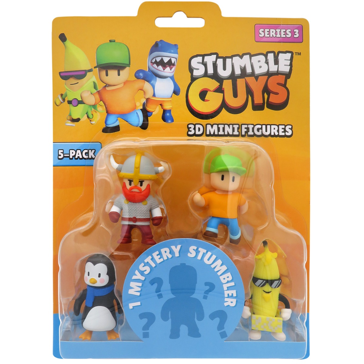 Set 5 Figurine Stumble Guys 3D S3 + Surpriză