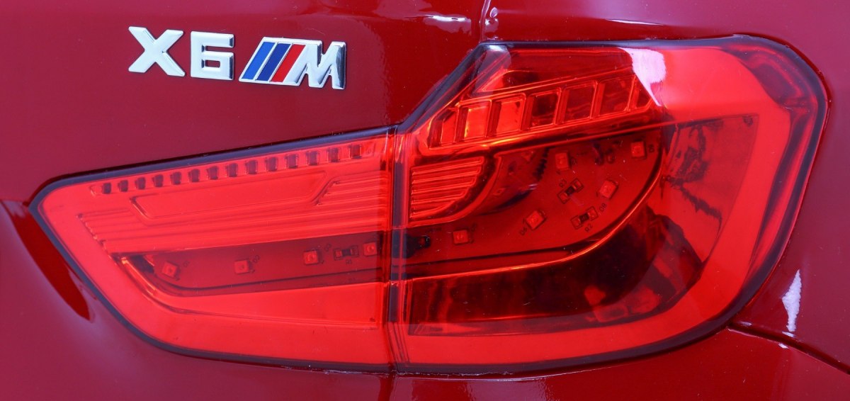 Mașinuță Electrică BMW X6M Visiniu Metalizat - imagine 7