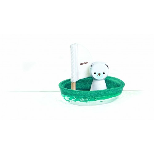 Barcă Urs Polar Plan Toys - Jucară Ecologică Apă