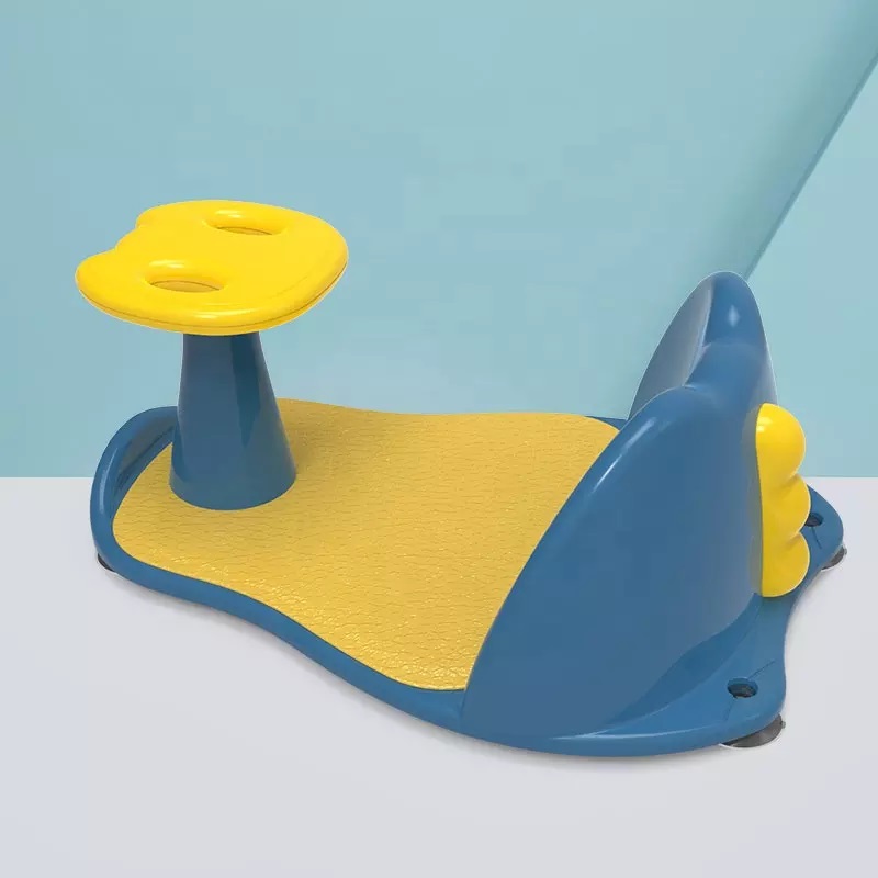 Suport Baie Little Mom Blue cu Scaun și Ventuze