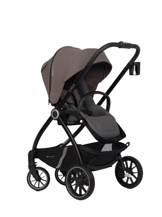 Carucior 2 in 1 Euro-Cart Crox, Reversibil, Taupe - imagine 5