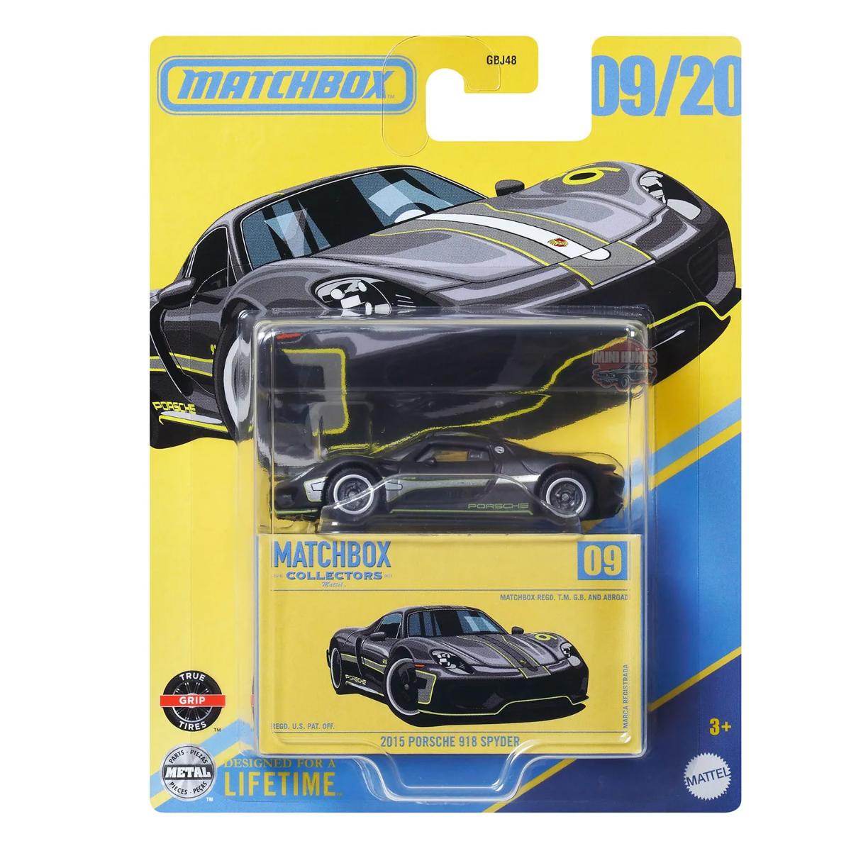 Matchbox Porsche 918 Spyder 2015 - Model Metalic