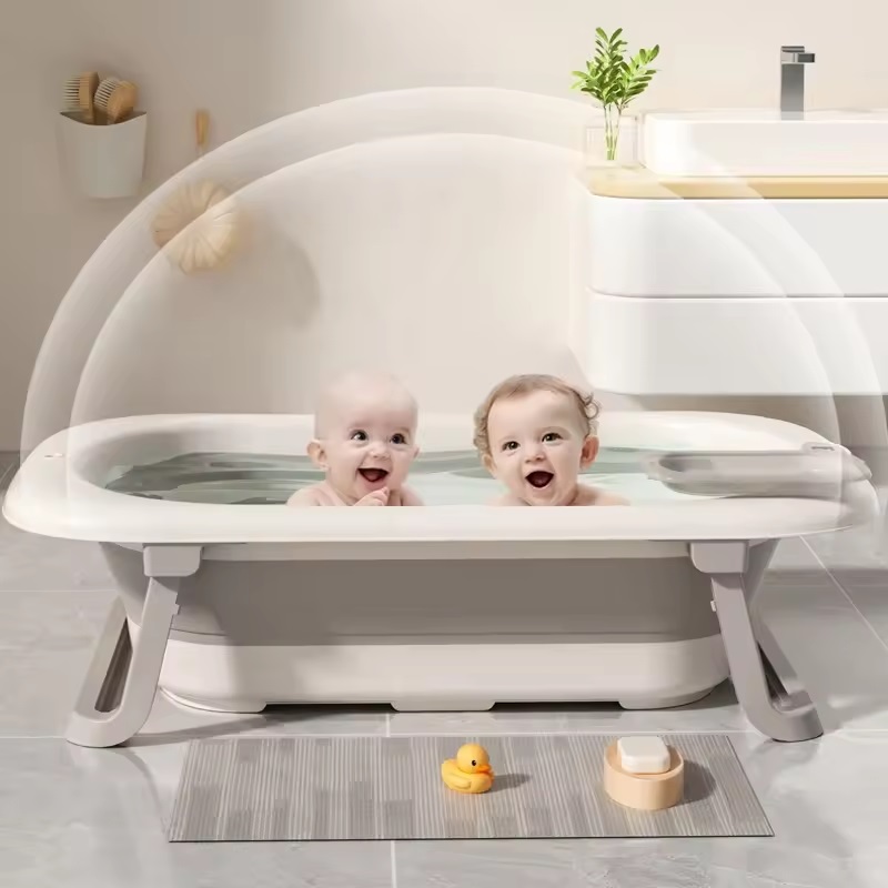 Set Cadita Pliabila Little Mom cu Termometru - imagine 3