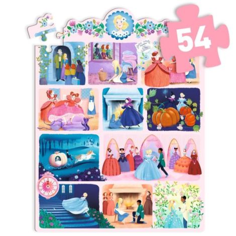 Puzzle Poveste Cenusareasa Djeco, 54 Piese - imagine 5