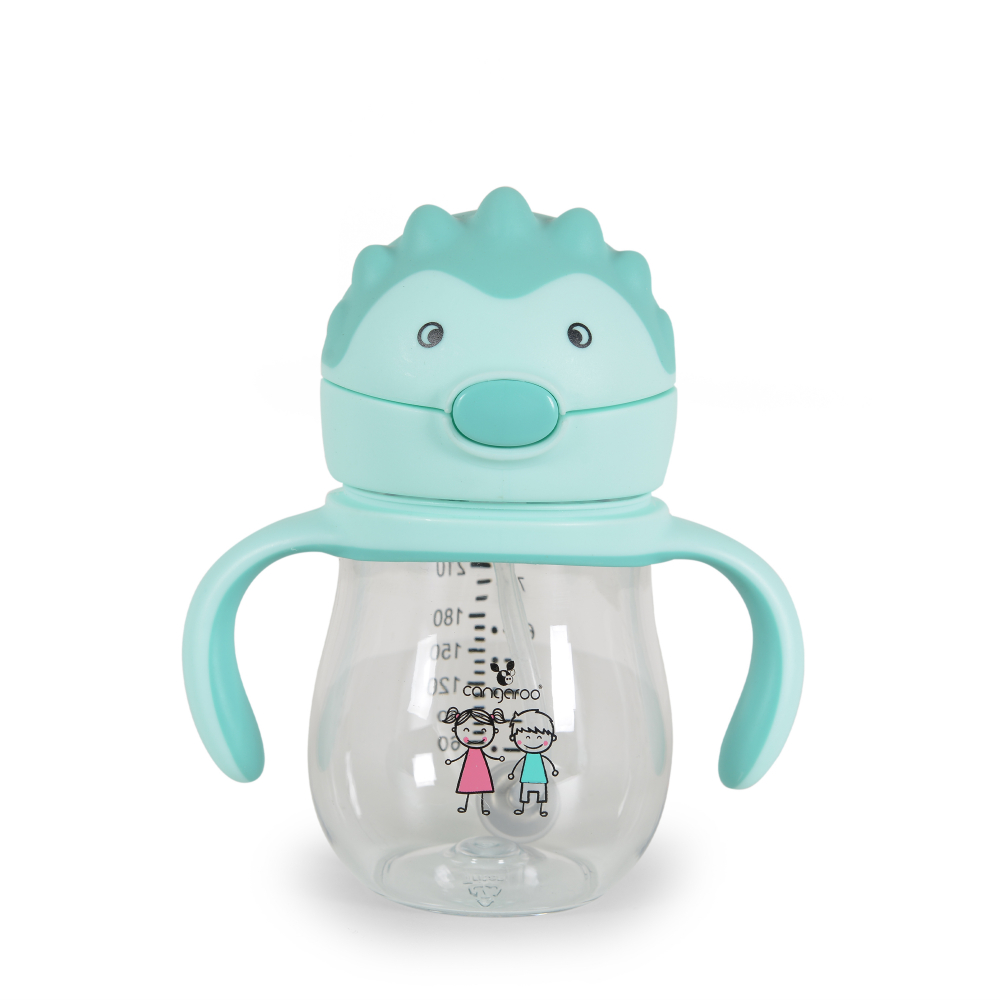 Cana Cangaroo 250ml cu Pai, Anti-Colici, Brillo Blue - imagine 4