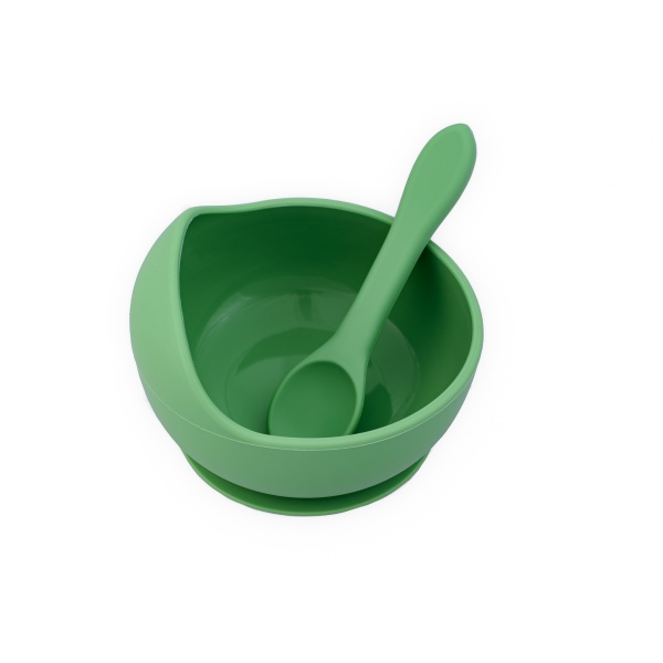 Set Diversificare Oaki Verde Pal, Castron cu Ventuză - imagine 2