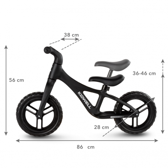 Bicicleta Kidwell Jogo Black - Ușoară și Practică - imagine 6