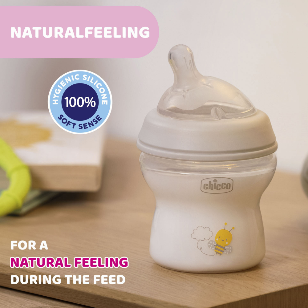 Biberon Chicco Natural Feeling 150ml, 0luni+, Anti-Colici - imagine 5