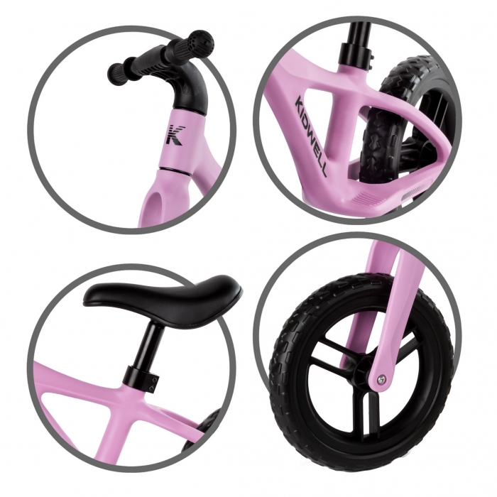 Bicicleta Pedale Kidwell Pink 2.8kg Copii - imagine 3