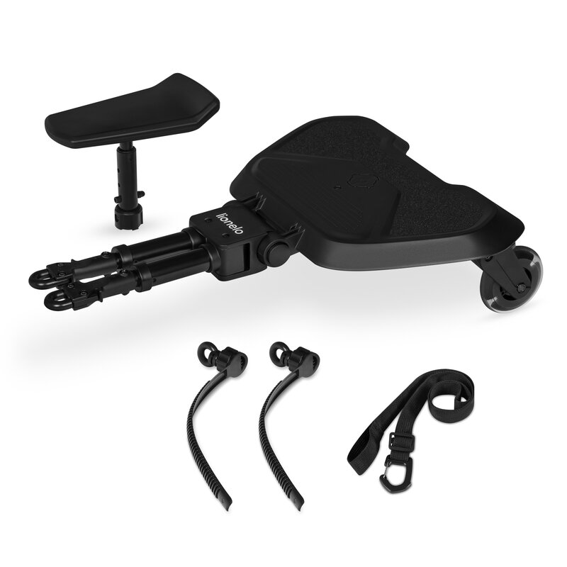 Lionelo Buggy Board Negru - Platformă 2 în 1 - imagine 4