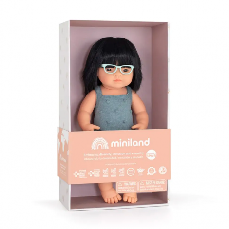Papusa Miniland 38cm - Diversitate & Joc Creativ - imagine 4