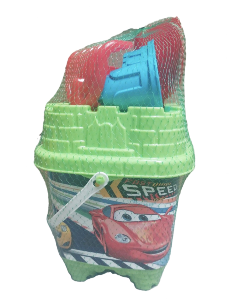Set 6 jucării nisip Castel Green | Burak Toys