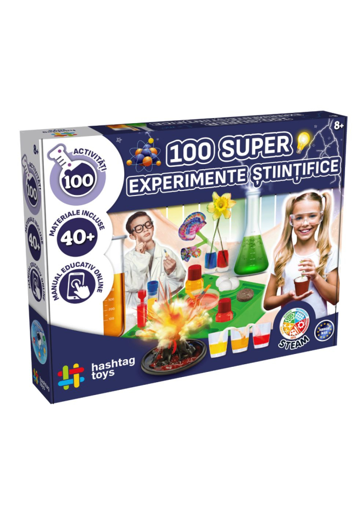 Viva Toys 100 Experimente - Set educativ științific