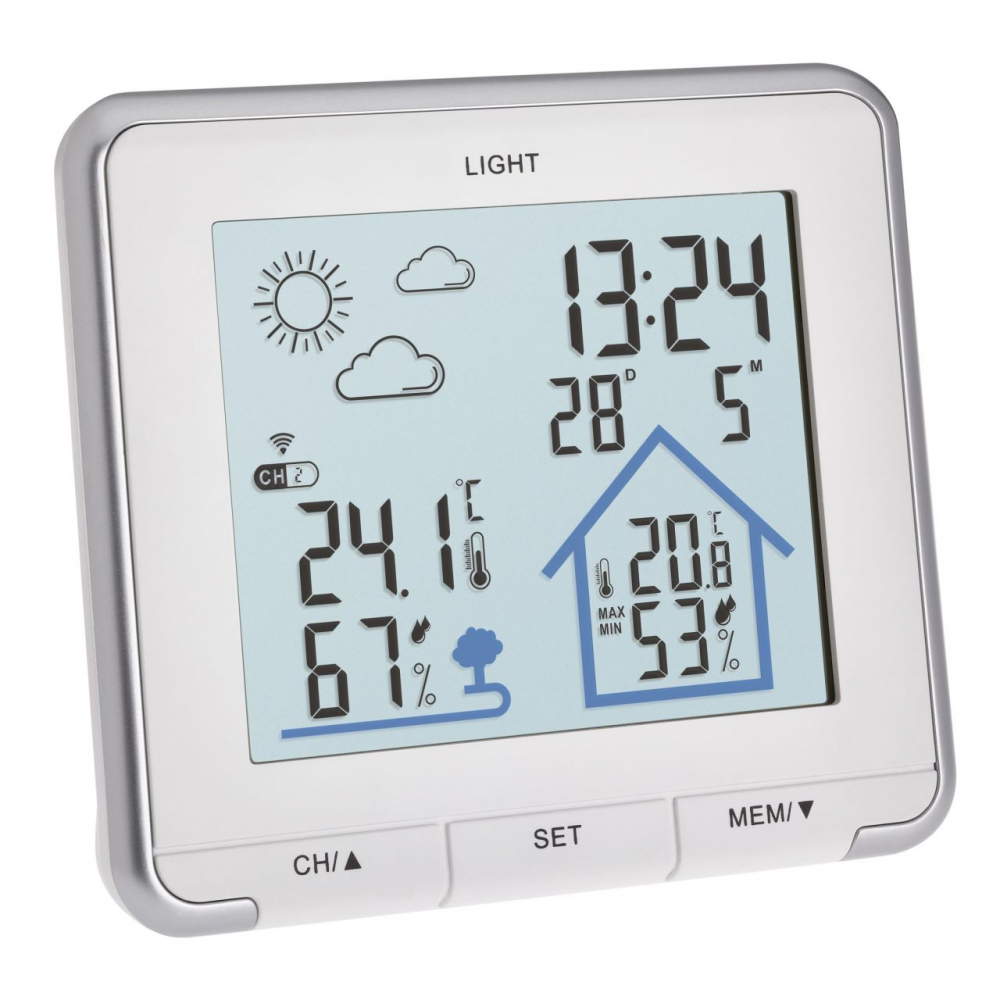 Stație Meteo Wireless TFA 35.1153.02, Alb - imagine 5