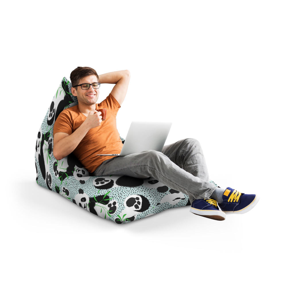 Fotoliu Puf Bamboo Panda Updeco | Relaxare & Design - imagine 4