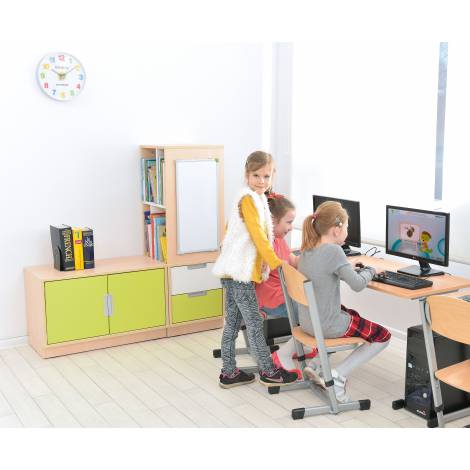 Dulap Grădiniță Quadro Universal Alb | Moje Bambino - imagine 8