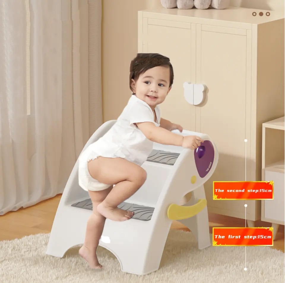 Înălțător Little Mom Blue Pliabil, 2 Trepte