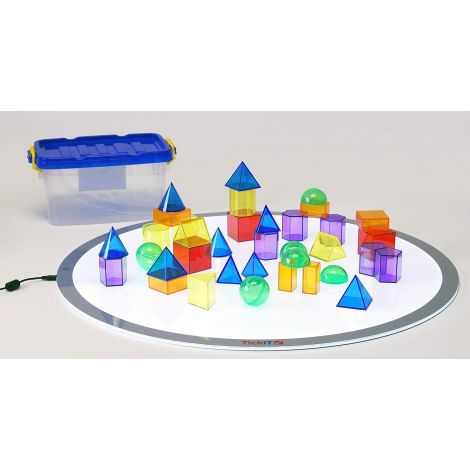 Tickit Set 36 Corpuri Geometrice Translucide - imagine 4