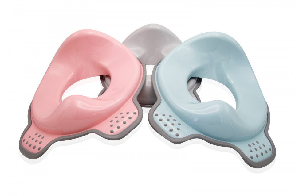 Adaptor WC Copii BabyJem Roz, Antialunecare